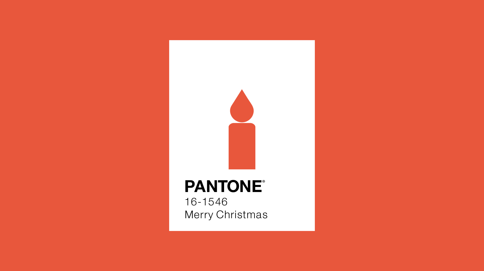 Pantone colour of the year 2012 minimal design with candle