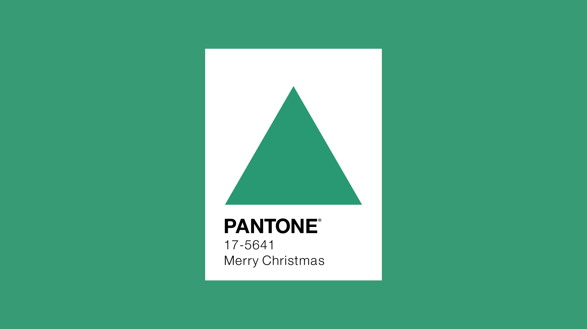 Pantone colour of the year 2013 minimal design with Christmas tree