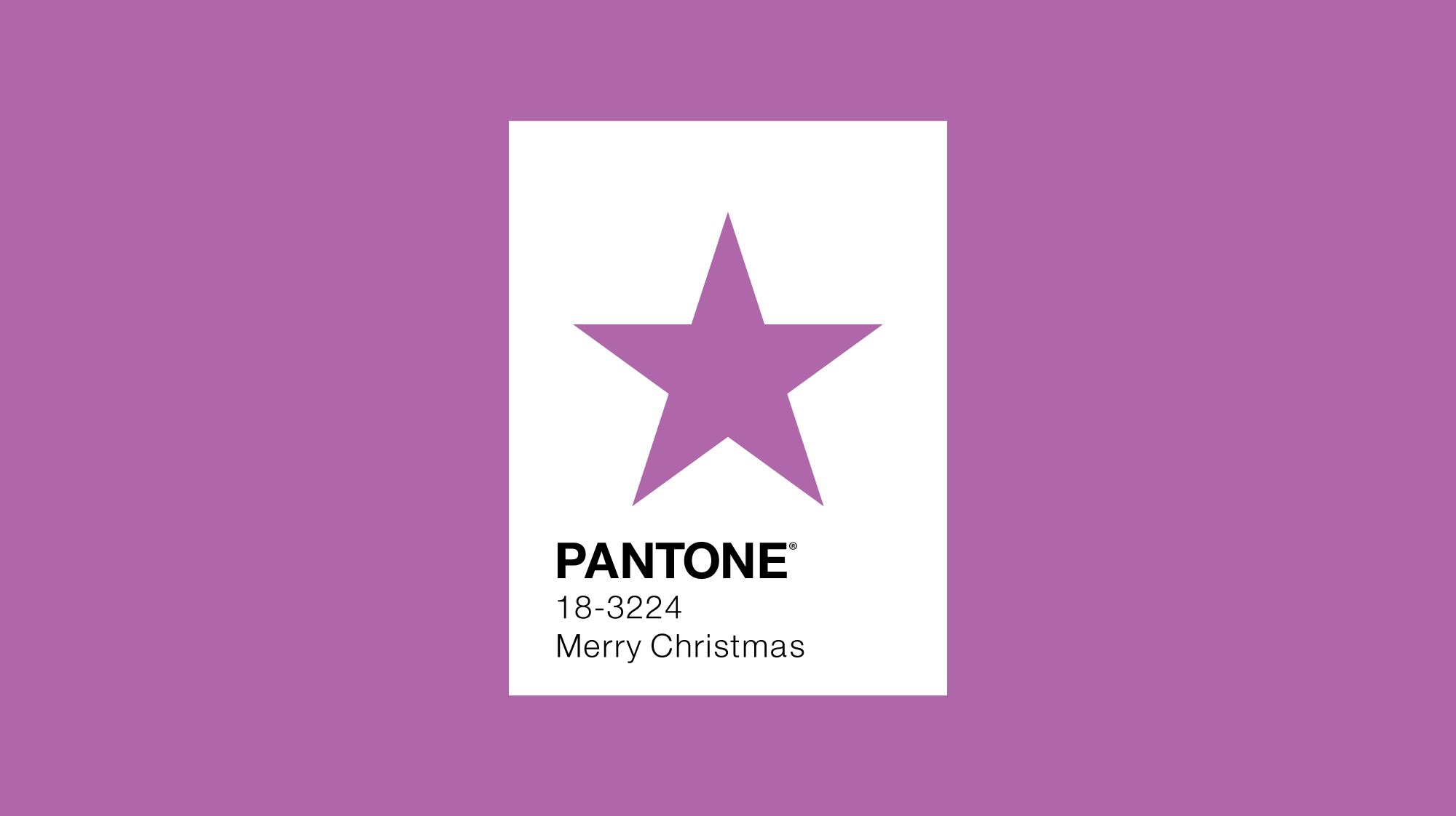 Pantone colour of the year 2014 minimal design with star